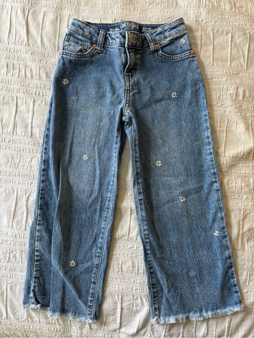Cat and Jack, Kids Wide Leg Jeans, Size 7